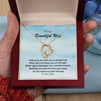Load image into Gallery viewer, For my Beautiful Wife - A forever Love Necklace
