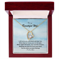 Load image into Gallery viewer, For my Beautiful Wife - A forever Love Necklace
