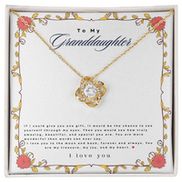Load image into Gallery viewer, To my Granddaughter- Love knot necklace
