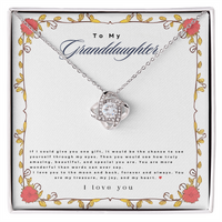 Load image into Gallery viewer, To my Granddaughter- Love knot necklace
