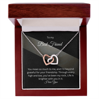 Load image into Gallery viewer, For my Best Friend- Interlocking Hearts Necklace
