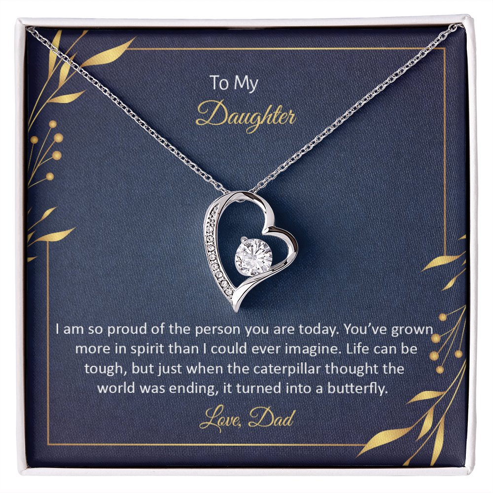 To My Daughter - Forever Love Necklace