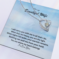 Load image into Gallery viewer, For my Beautiful Wife - A forever Love Necklace
