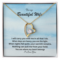 Load image into Gallery viewer, For my Beautiful Wife - A forever Love Necklace
