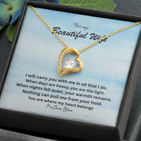 Load image into Gallery viewer, For my Beautiful Wife - A forever Love Necklace
